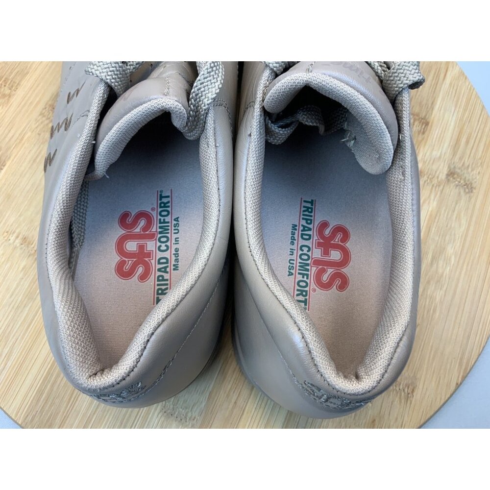SAS Walking Shoe Women's Free Time 9.5M Mocha Cool Step Footbed EZ Lace - Picture 6 of 8
